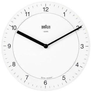 Hvidt væg ur fra Braun, BNC006WHWH - Ø 20 cm